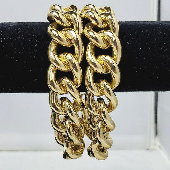 Bijou Drive  double link gold bracelet - Picture 1 of 5
